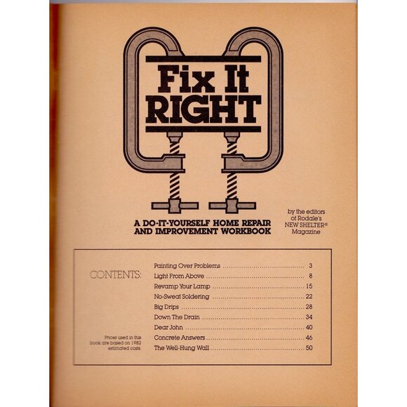 Fix It Right Do-It-Yourself Home Repair & Improvement Workbook 1983 - Picture 2 of 7